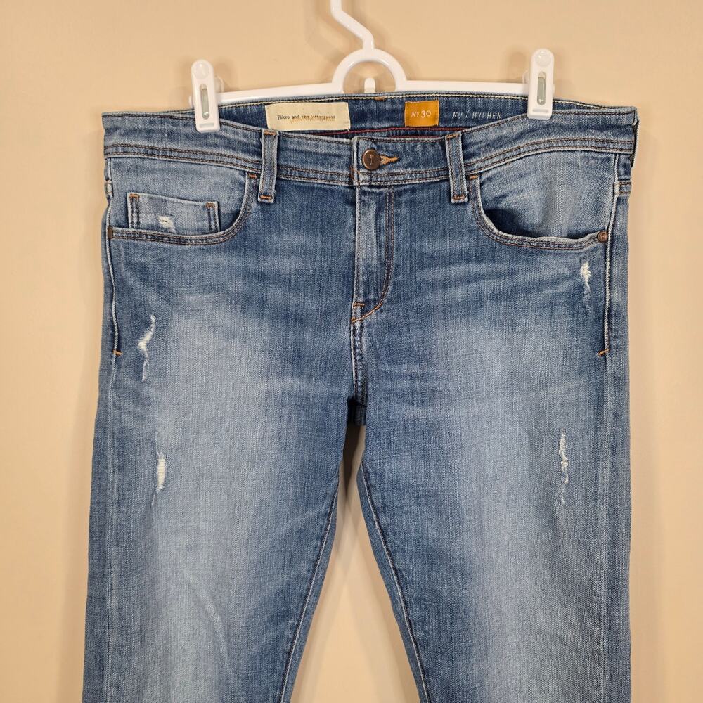 Women's Pilcro and the Letterpress Hyphen Distressed Denim Jeans | Size 30 - Picture 3 of 9